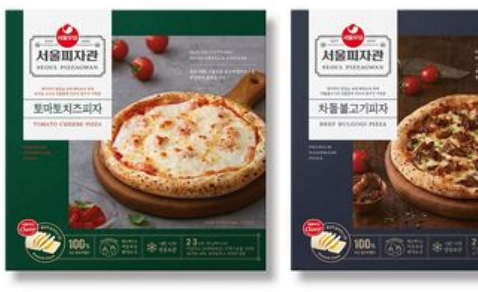 서울우유 국산 통 모짜렐라 치즈 서울피자관 프리미엄 피자 출시