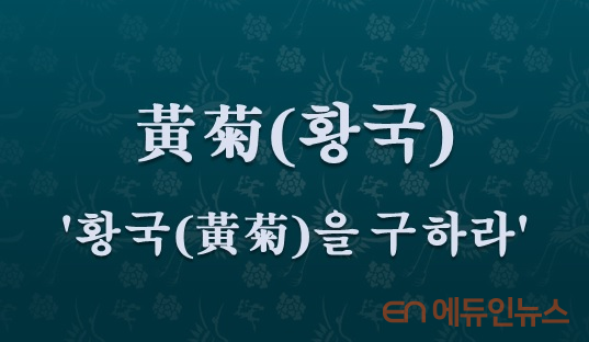 [전광진의 하루한자] 黃菊(황국)