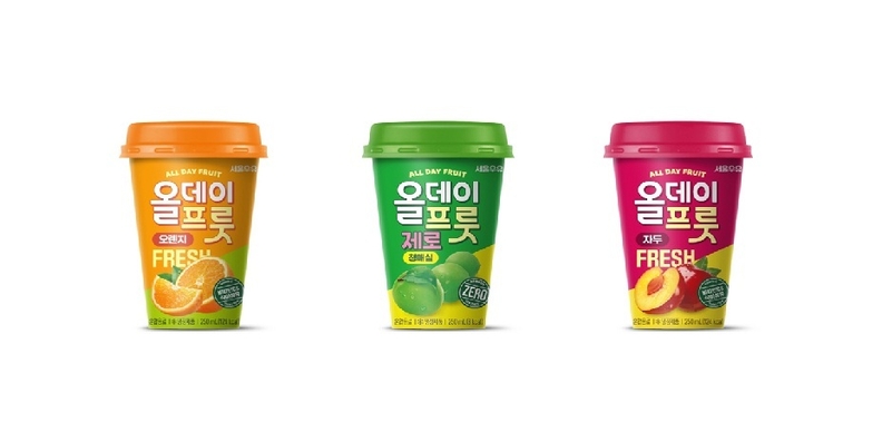 서울우유, ‘올데이프룻 제로 청매실’ 선보여…제로칼로리 과즙 음료