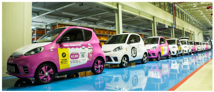 쎄미시스코 SMART EV D2, 바로렌터카 30대 출고