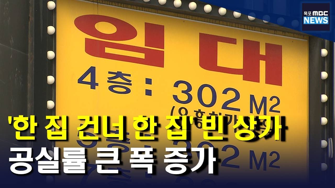 내놔도 안나가요 상가 공실률 큰 폭 상승(R)