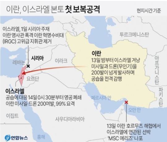 호르무즈해협 봉쇄되나...이란-이스라엘 사흘째 밤낮없이 교전 확산으로 글로벌  금융시장 리스크 최고조