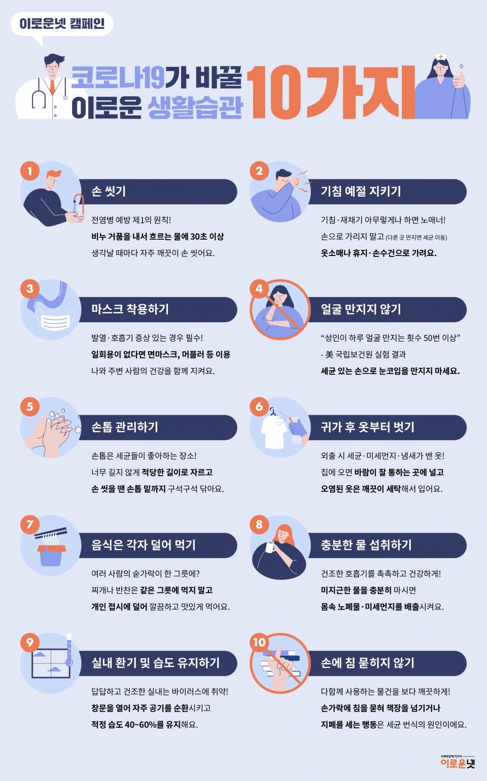 [카드뉴스] 코로나19가 바꿀 이로운 생활습관 10가지