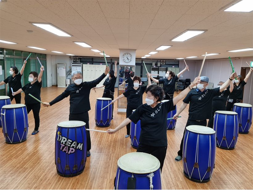 사회적경제기업과 슬기로운 건강생활.. 구로구 시니어 드론스포츠 현장
