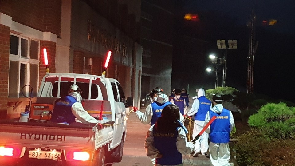 여수나눔가족봉사단, 코로나 막는 방역봉사 펼쳐