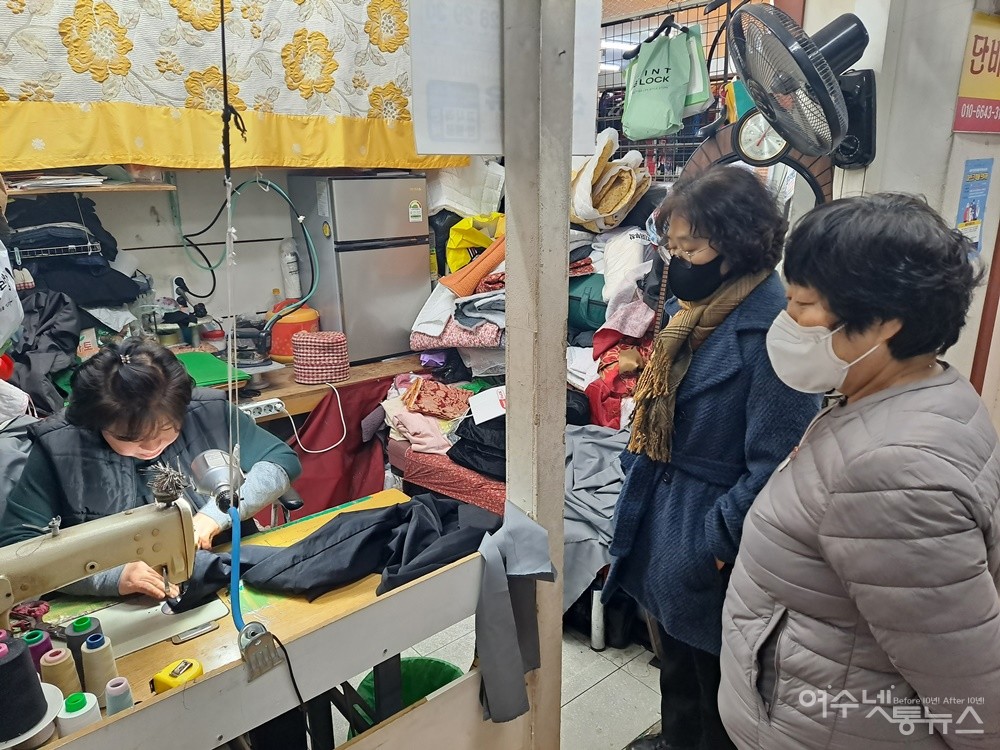 한때 잘나가던 수선집, 서시장 단비네도 요즘은 힘들어