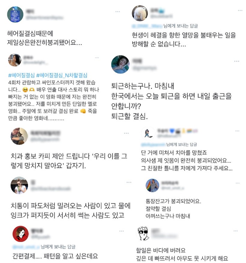 나는요, 붕괴됐어요...헤어질 결심 N차 관람 이어 명대사 패러디 SNS 열풍