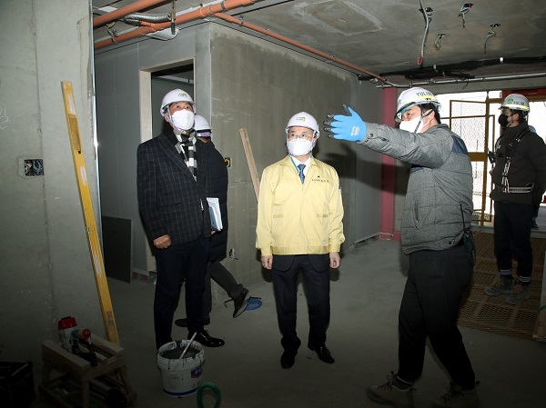 인천시 중구청장 홍인성, 관내 건설현장 긴급 안전점검 실시