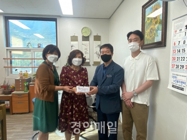 한국도로공사 인천지사, 구립계산노인복지센터에 후원금 전달
