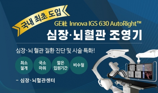 플러스의료재단 단원병원 심장ㆍ뇌혈관 센터 국내최초 GE社 Innova IGS 630 auto right 도입