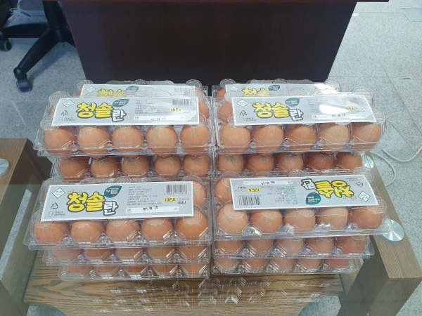 계란판매업체 알부자집, 매월 동두천시 소요동에 계란 정기 전달