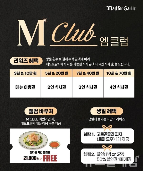 매드포갈릭, 자사 멤버십 전면 개편