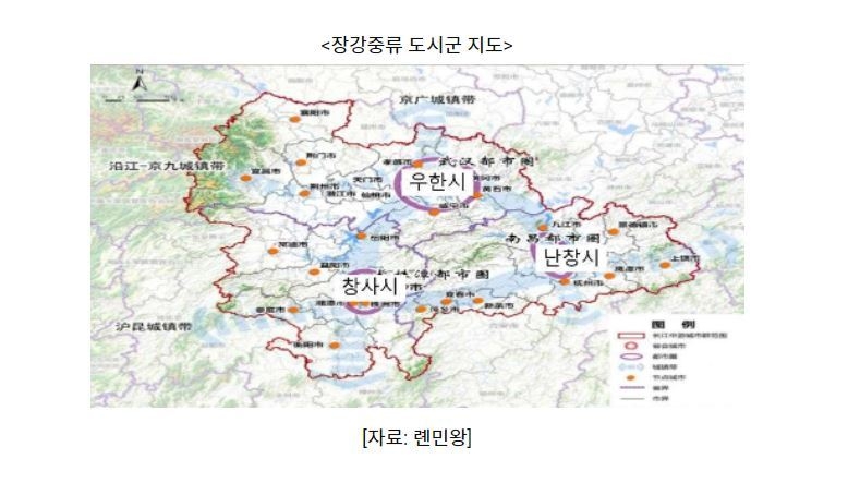 장강중류 도시군, 中경제 핵심동력 급부상