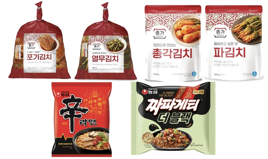 대상 종가 김치, 일본 K푸드 판매 1위…농심 신라면 2위