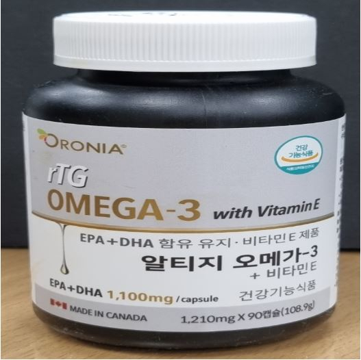 뉴트리코리아 알티지 오메가-3+비타민E, 햠량 부족으로 회수 조치
