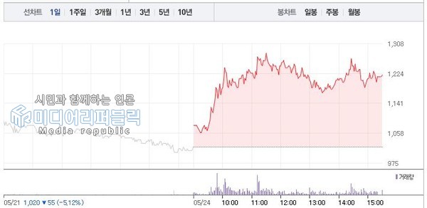 이디티, 5월24일 코스닥 변동성 특징주