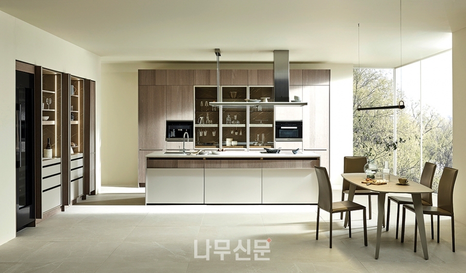 한샘 키친바흐, 2020 FW 무늬목 도어 출시