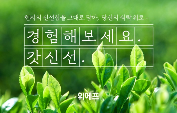 위메프, ‘갓신선’ 기획전 진행...제철 신선 식품 엄선