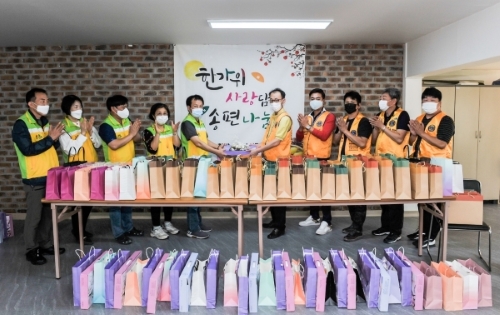 〔사진뉴스〕한밭사랑봉사단, 대전 장애인 가정에 생필품 전달