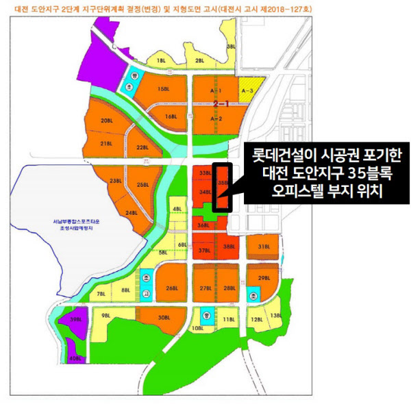 2.5조 전주 최대 복합개발 백기 든 롯데건설..시공권 줄줄이 포기
