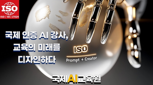 국제AI교육원, ISO 국제인증 인공지능지도사 통해 AI강사 활동 지원