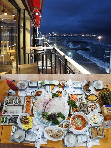 주문진맛집 ‘해랑횟집&카페’ 200명 수용 가능한 식당과 오션뷰 숙박, 카페를 누릴 수 있는 곳