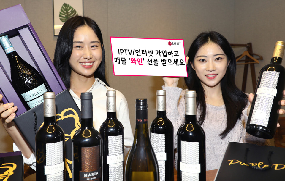 인터넷·IPTV 가입하면 와인 정기 배달…LGU+, 퍼플독과 와인 구독 혜택