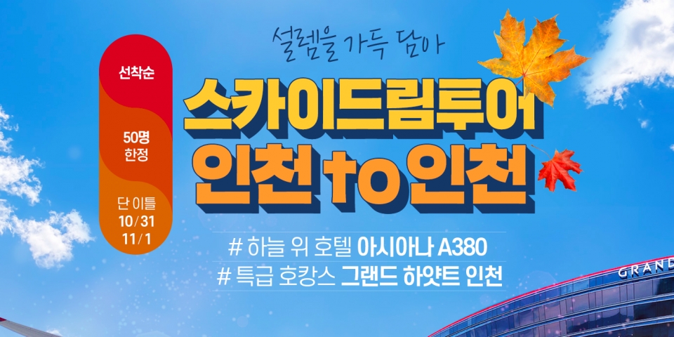 KRT여행사, 한반도 항공일주 스카이드림투어 출시…선착순 50명 한정
