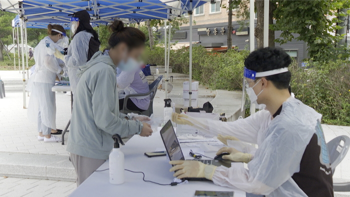 외국인 유학생 확진자 급증…아산시, 선문대서 ‘찾아가는 코로나19 선별검사’