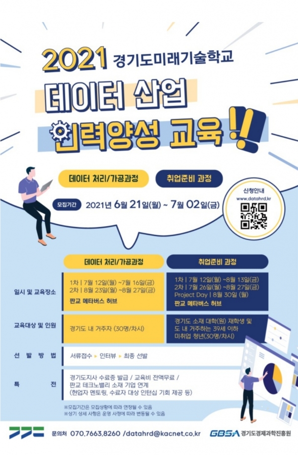 경기도미래기술학교 기업 맞춤형 데이터 산업인력 양성 추진