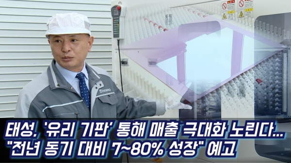 [영상] 태성, 유리 기판으로 매출 극대화 노린다···전년 동기 대비 7~80% 성장 예고