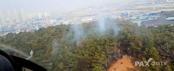 경기 고양 성석동 산불 진화