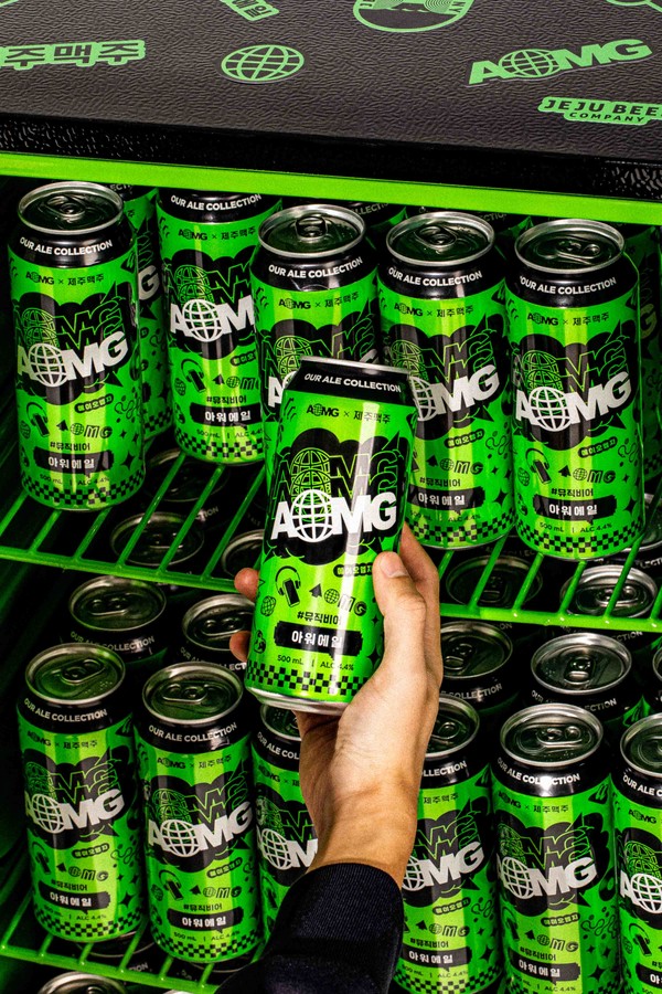 음악 맥주로의 힙한 변신…제주맥주, AOMG 아워 에일 선봬