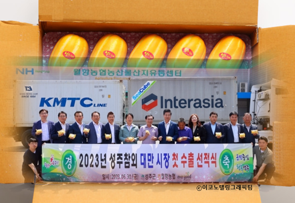 성주참외, 첫 대만수출길에