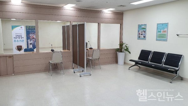 좋은선린요양병원 비접촉 안심면회소 설치