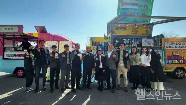 제뉴파마, 공장 임직원 대상 커피트럭 행사 진행