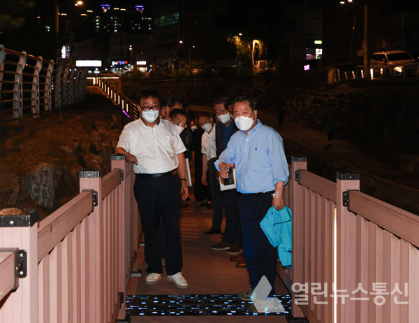 조광한 남양주시장, 마석우천 그린웨이 사업 현장 방문
