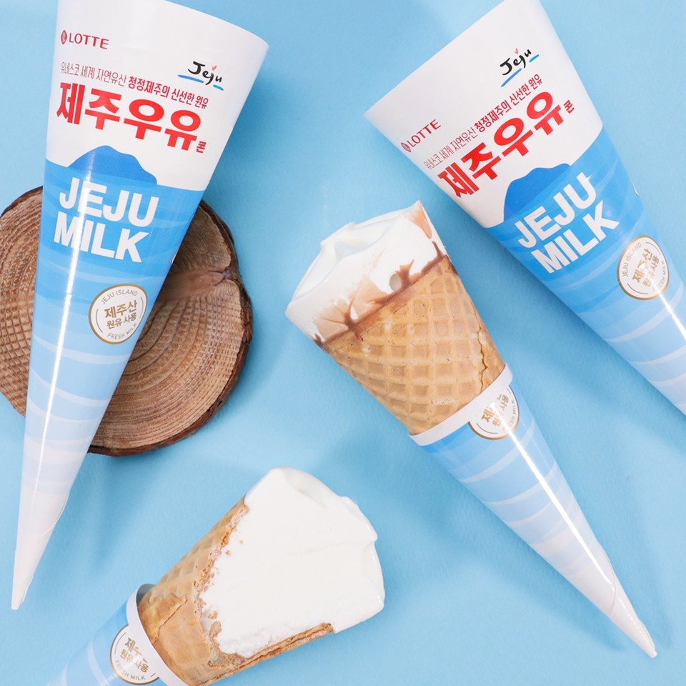 세븐일레븐, 제주우유 콘아이스크림출시 신선하고 풍부한 우유 본연의 맛 강조