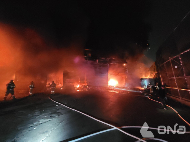 김해시 상동면 자원순환시설서 불…4억 재산피해