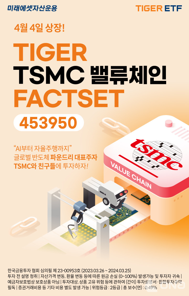 미래에셋자산운용, TIGER TSMC밸류체인FACTSET ETF 신규 상장