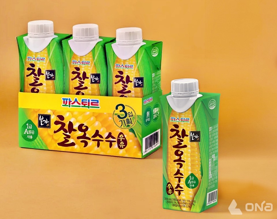 롯데웰푸드, 신제품 파스퇴르 본가 찰옥수수 가공유 출시