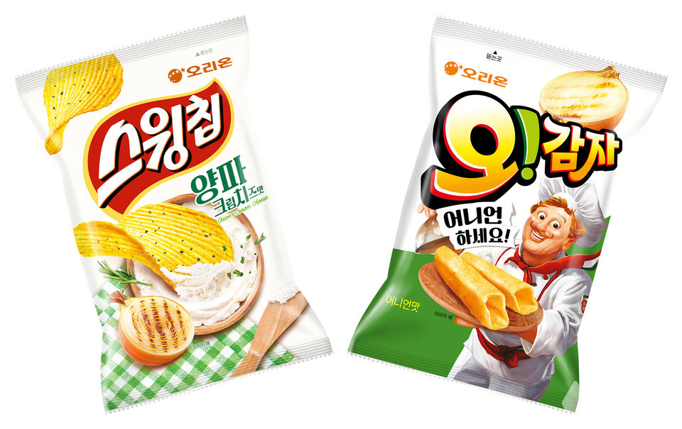 오리온 스윙칩 양파크림치즈맛∙오!감자 어니언맛 출시