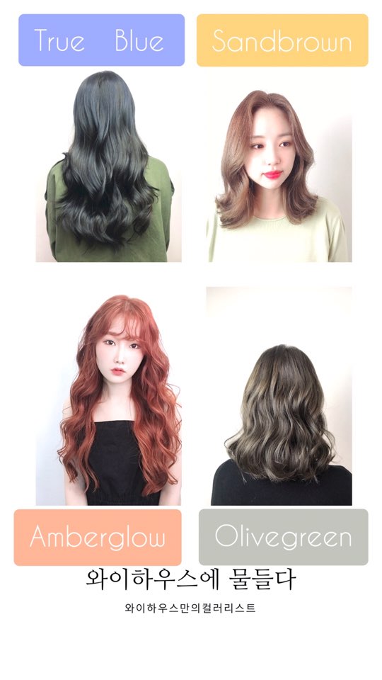 수원인계동 미용실 와이하우스헤어룸, 2020 F/W 헤어4컬러 트렌드 분석 제안