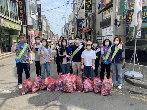 경산 북부동 직원, 영남대 오렌지 골목 일대 환경정비 실시