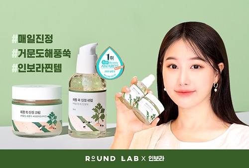 라운드랩 해풍 쑥 진정 세럼, 유튜버 인보라 마켓서 완판
