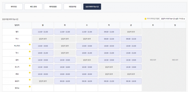 헤어짱, 예약현황판 리뉴얼 오픈