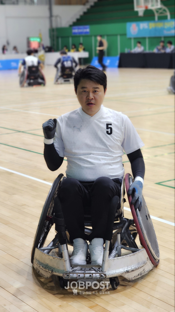 [포토] 제2회 전국어울림생활체육대축전, 전라북도 장애인럭비협회 황주원 부회장 출전