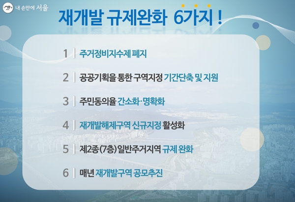 서울시, 주거정비지수제 폐지등 재개발 규제완화…2025년까지 13만호 공급