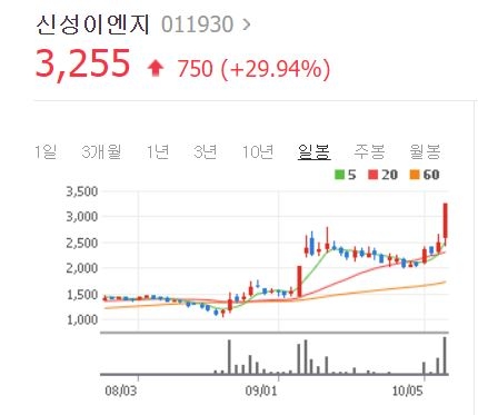 신성이엔지 숨고르기후 폭발하나...그린뉴딜 OCI  한화솔루션 대성파인텍  주목