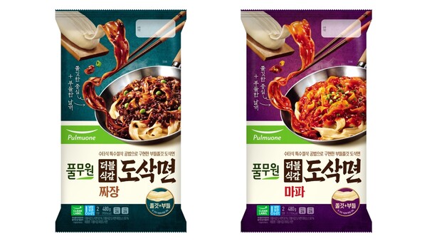 풀무원, 수타식 중화면 더블식감 도삭면 출시
